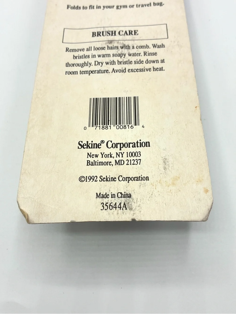 Vintage 1992 Sekine Twins Folding Hair Brush Mirror Blue NOS Sealed